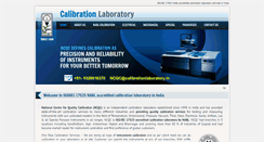Desktop Screenshot of calibrationlaboratory.in
